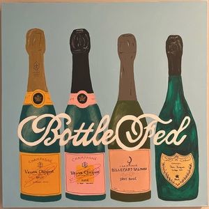 Champagne-Themed Original Artwork